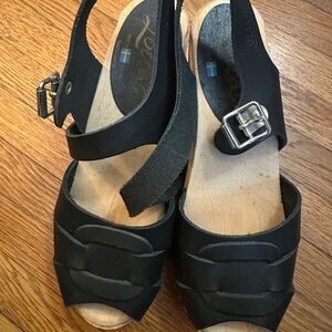 Lotta From Stockholm Black Mules with Chunky Heel